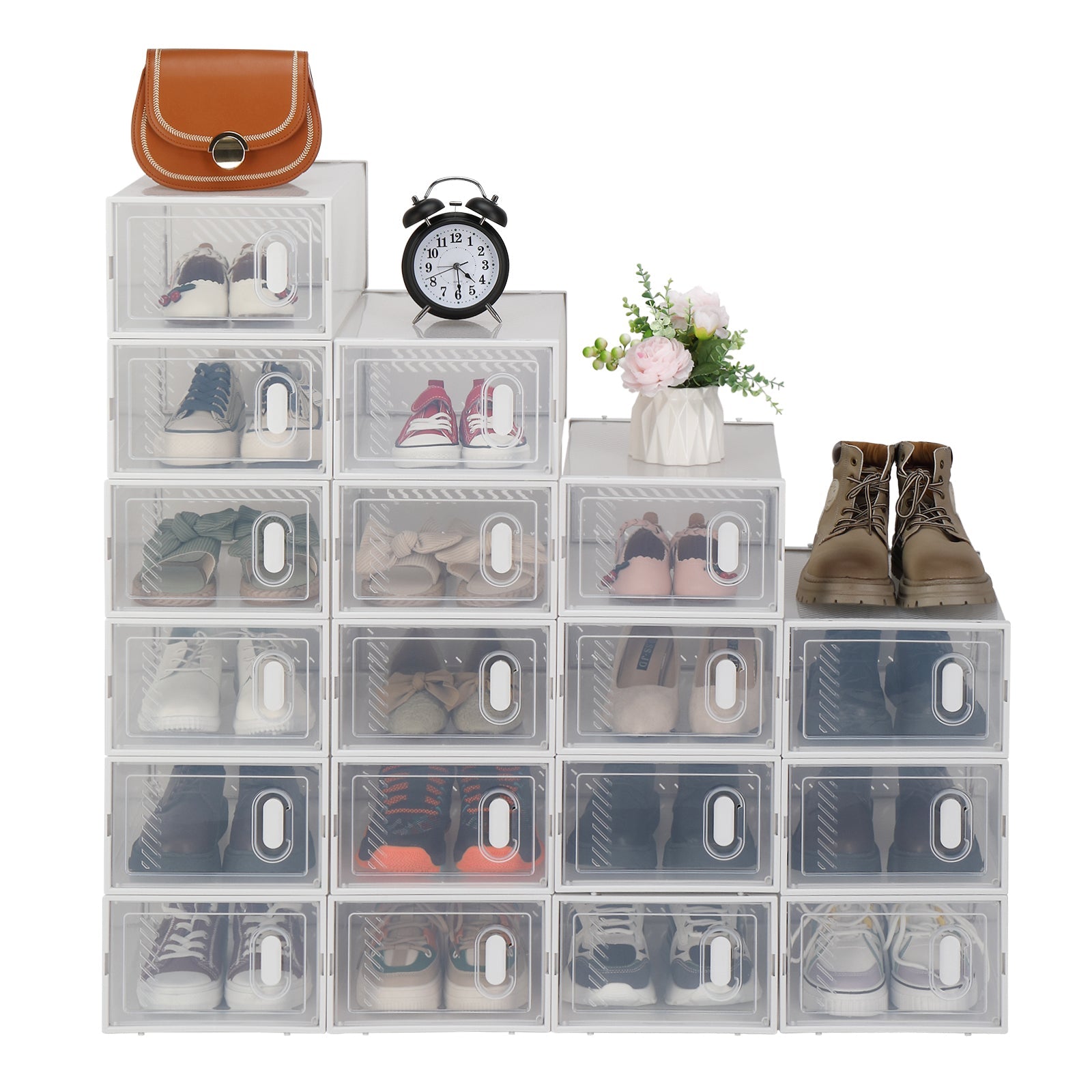 Stackable Shoebox & Organizer, 8-pack