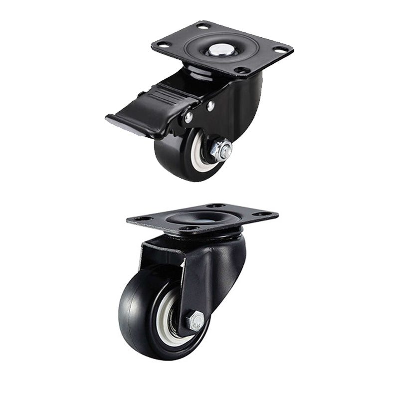 TovaHaus Heavy Duty Swivel Castor Wheels Trolley 50mm up to 200KG - Pack of 4 No Floor Marks Silent Caster for Furniture - Rubbered Trolley Wheels