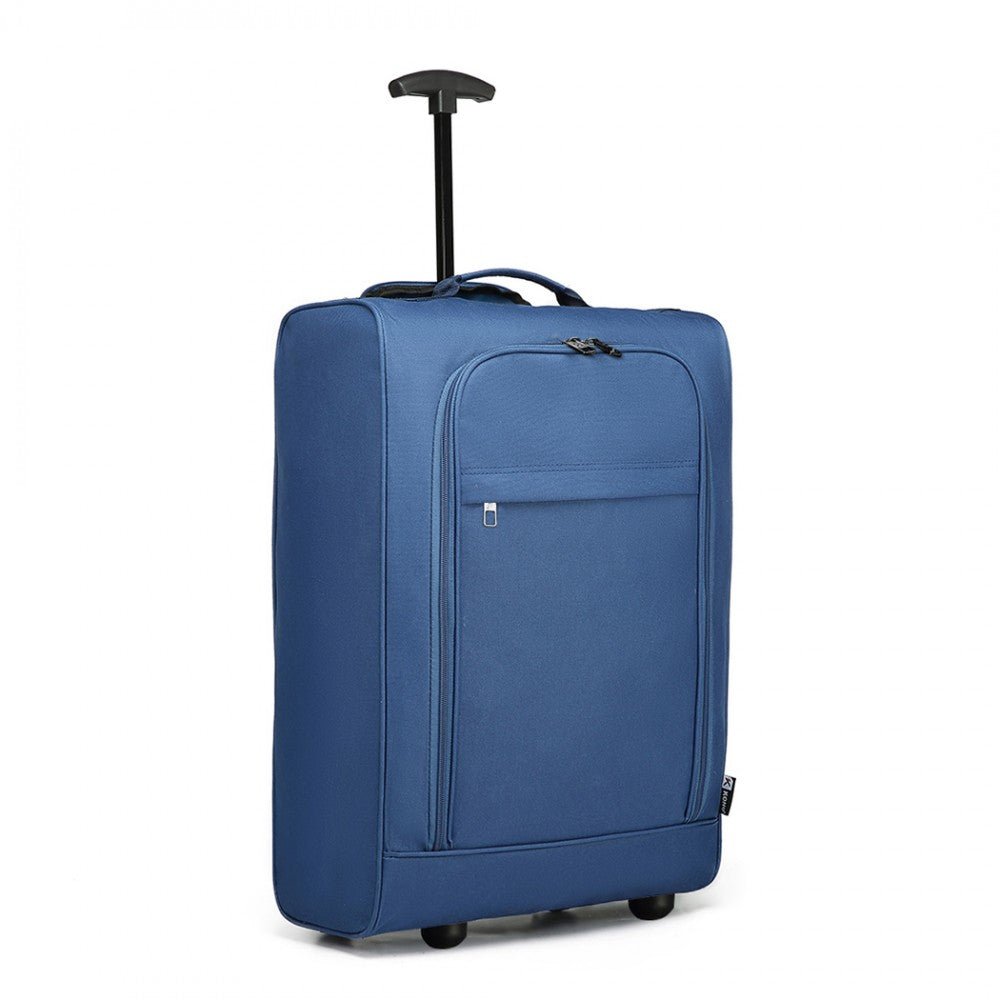 Soft Trolley Travel Case Bag Ryanair Cabin Hand Luggage Suitcase 2 Wheel | Durable 600D Polyester & Telescopic Handle - TovaHaus