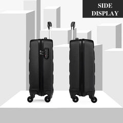 TovaHaus (55x38x20cm) Ryanair Cabin Bag Size (Priority) 19 Inch Lightweight Hard Shell Carry On Hand Cabin Luggage Suitcase with 4 Wheels and TSA Lock - TovaHaus